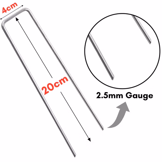 9 インチ ランドスケープ ステープル & SOD ステープル